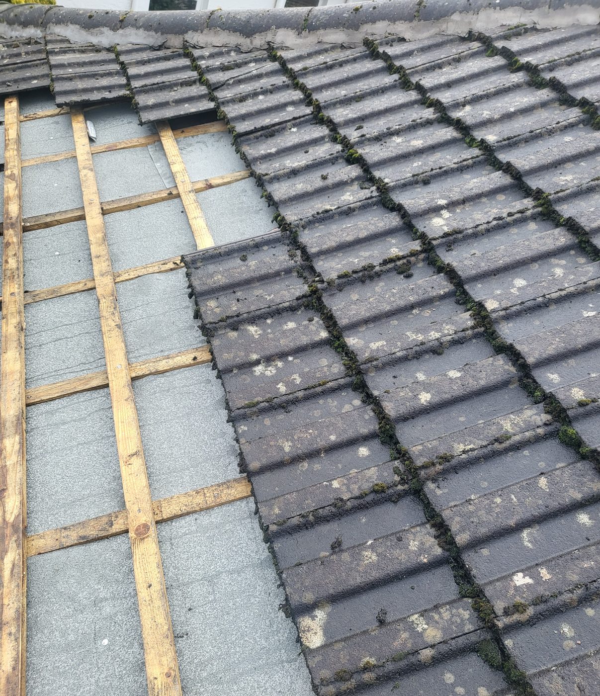 Slate roof repair