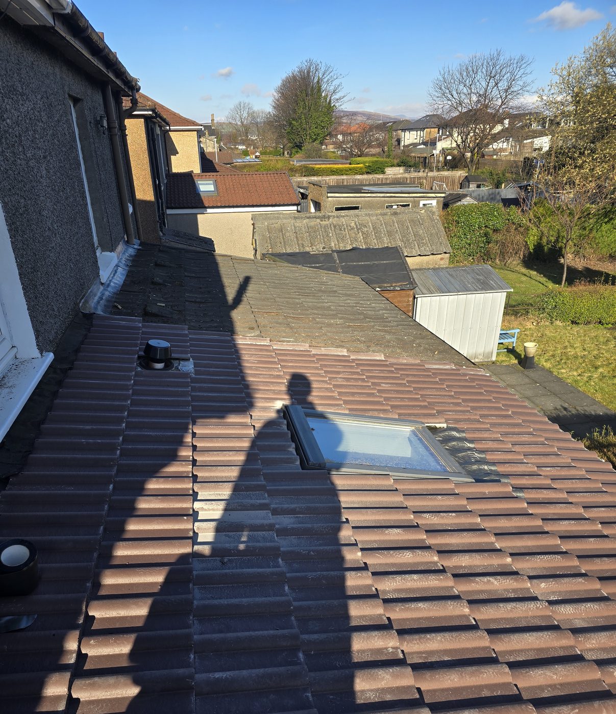 Finished tiled roof